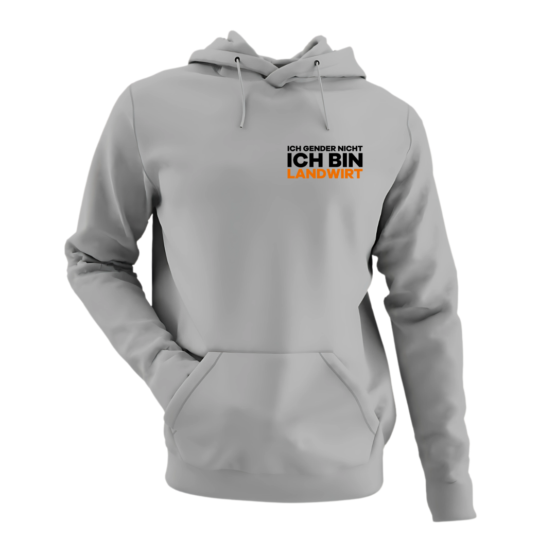 Ich Gender nicht Ich bin Landwirt Brustdruck | Classic Hoodie