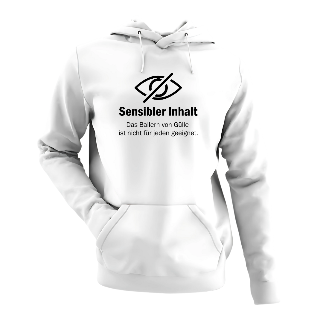 *NEU* "Sensibler Inhalt" Gülle ballern Premium - Hoodie