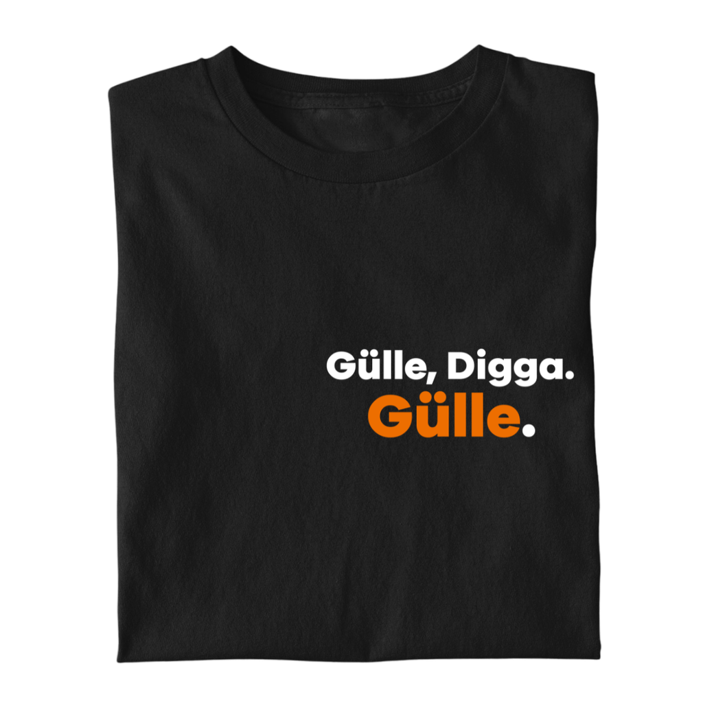 GÜLLE, DIGGA. GÜLLE Brustdruck | Premium T Shirt