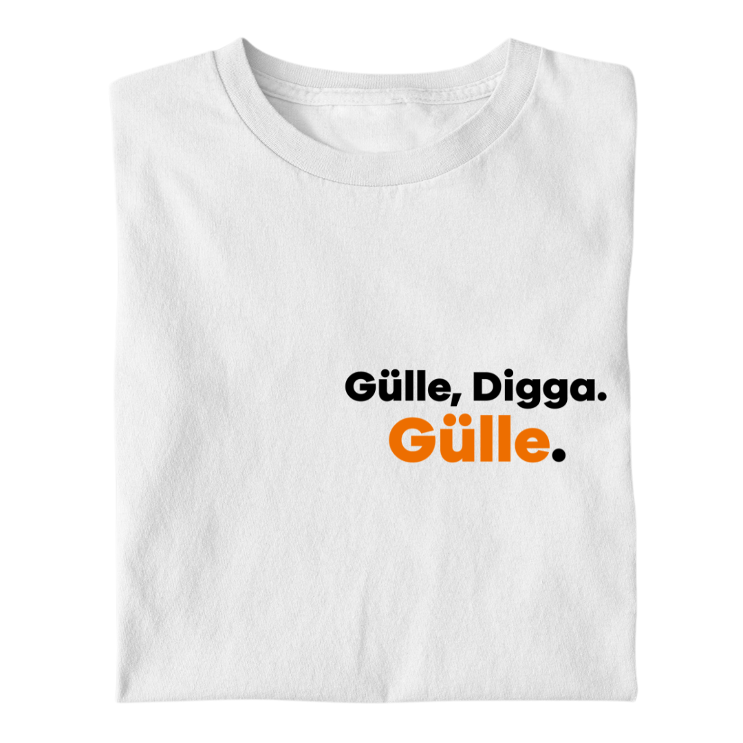 GÜLLE, DIGGA. GÜLLE Brustdruck | Premium T Shirt