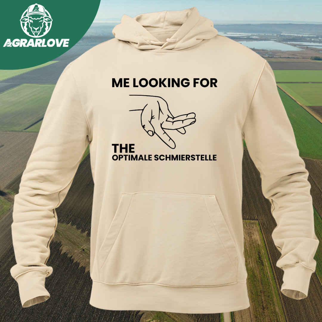 Looking for the Optimale Schmierstelle | Premium Hoodie