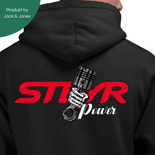 SteyrPower Rückseite | Premium Zip Hoodie
