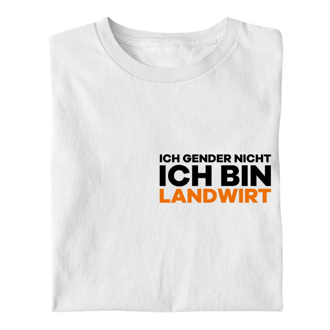 Ich Gender nicht Ich bin Landwirt Brustdruck | Premium T Shirt
