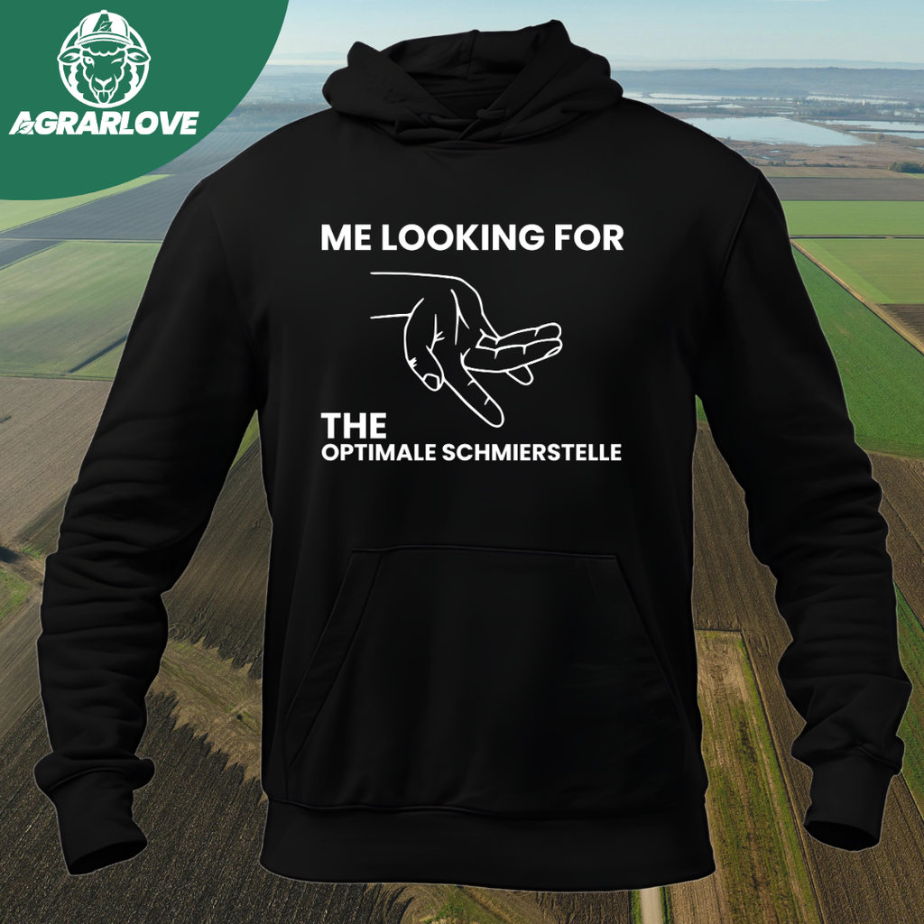Looking for the Optimale Schmierstelle | Premium Hoodie