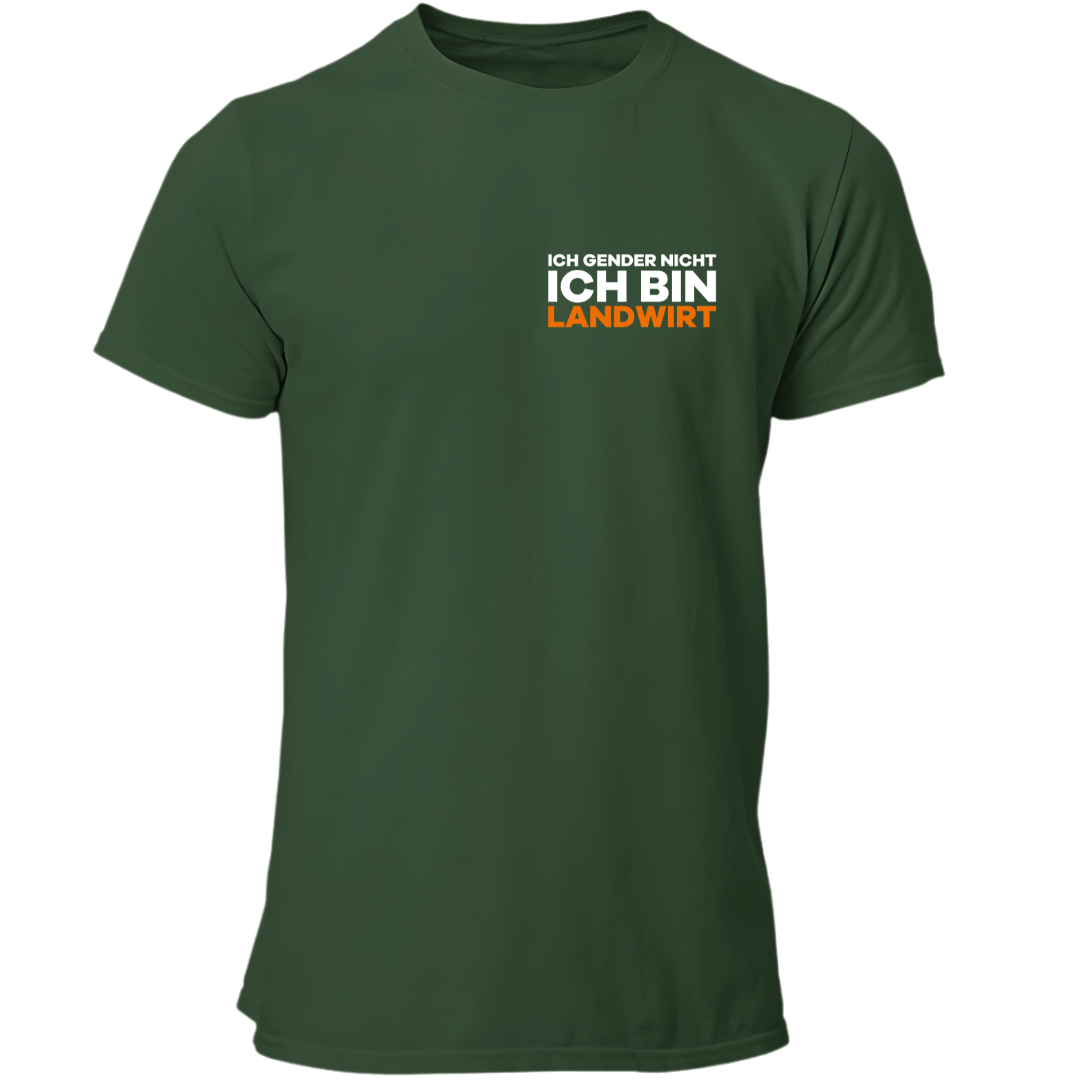 Ich Gender nicht Ich bin Landwirt Brustdruck | Premium T Shirt