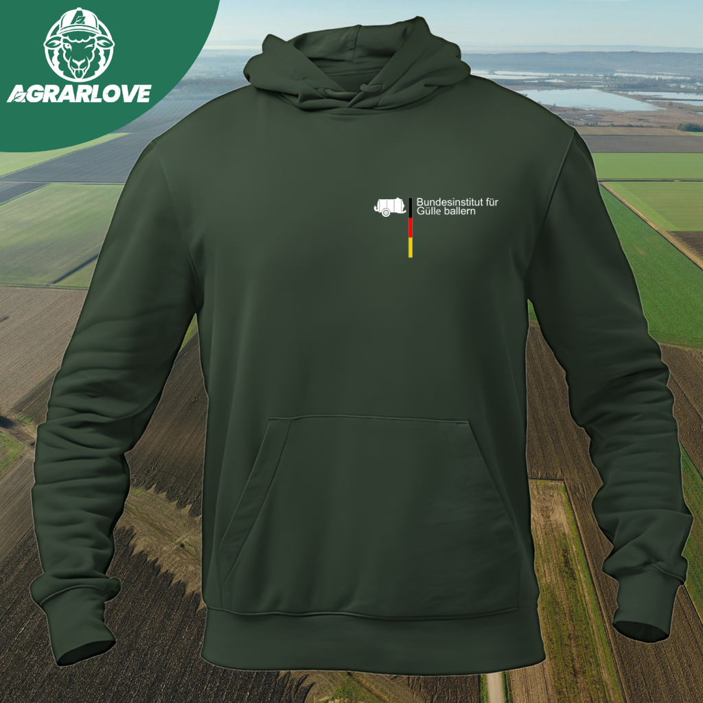 Bundesinstitut Gülle ballern Brustdruck | Premium Hoodie