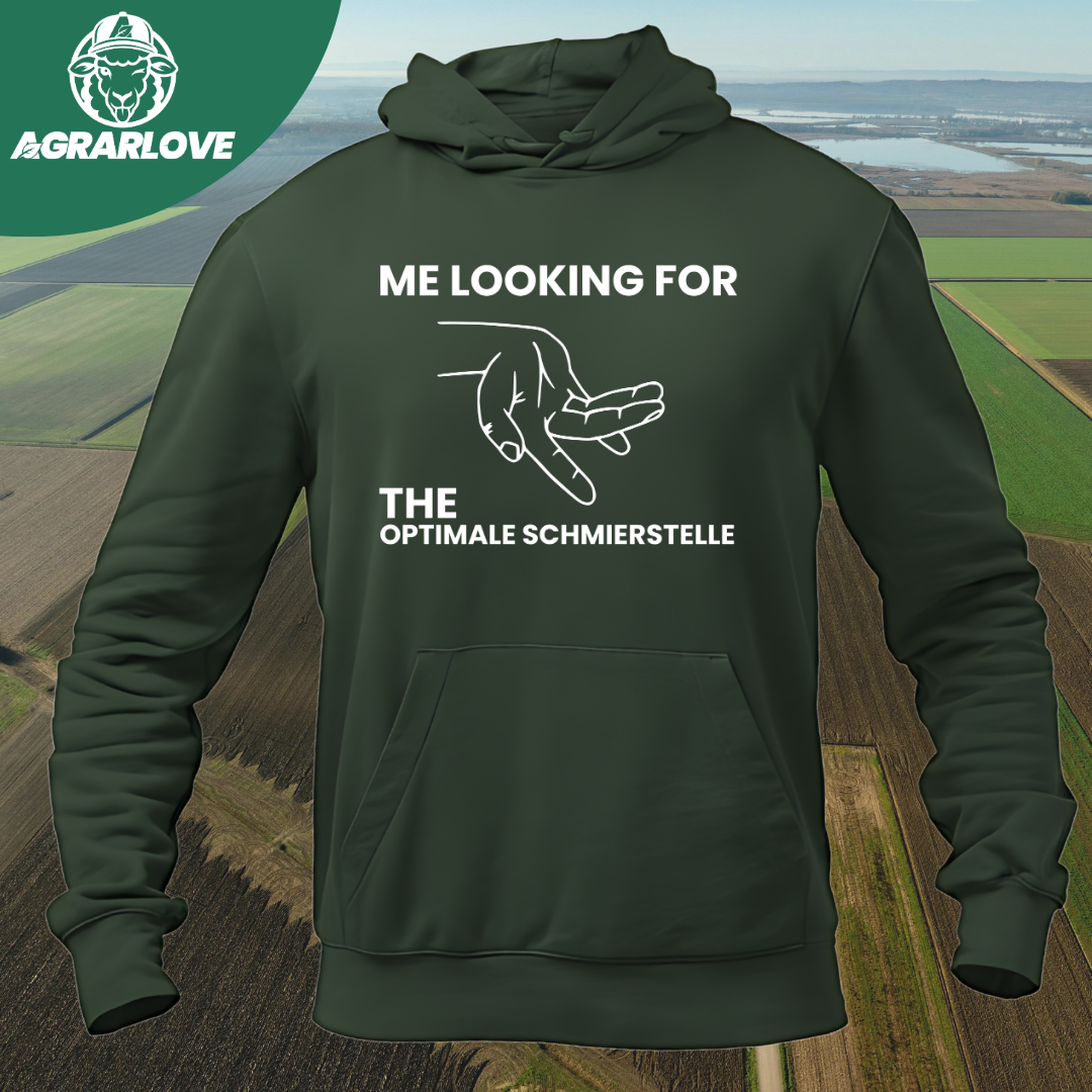 Looking for the Optimale Schmierstelle | Premium Hoodie