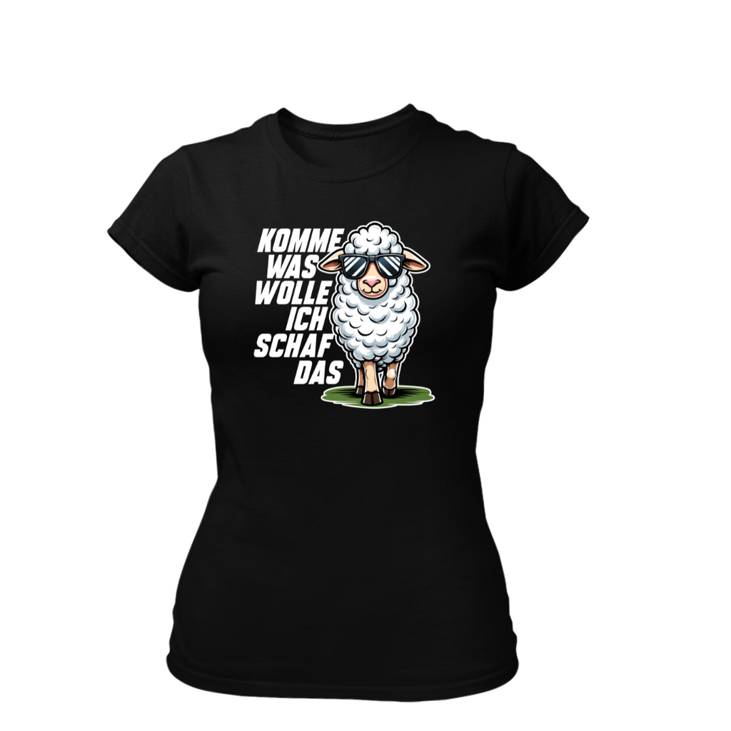 Komme was Wolle ich Schaf das | Premium T Shirt Frauen