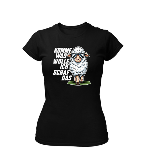 Komme was Wolle ich Schaf das | Premium T Shirt Frauen