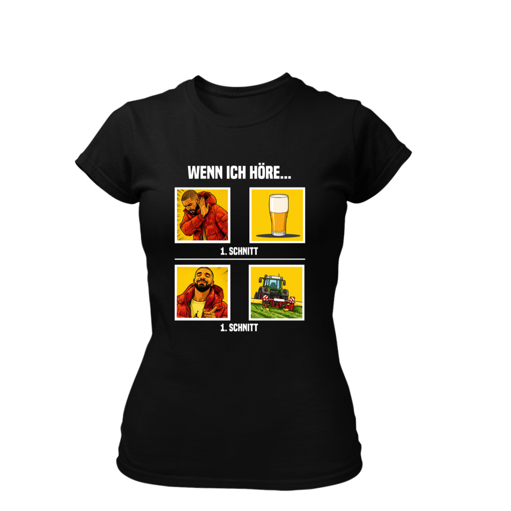 Wenn Ich höre 1 Schnitt | Premium T Shirt Frauen