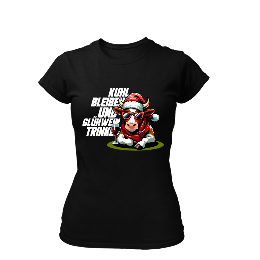 Kuhl bleiben und Glühwein trinken | Premium T Shirt Frauen