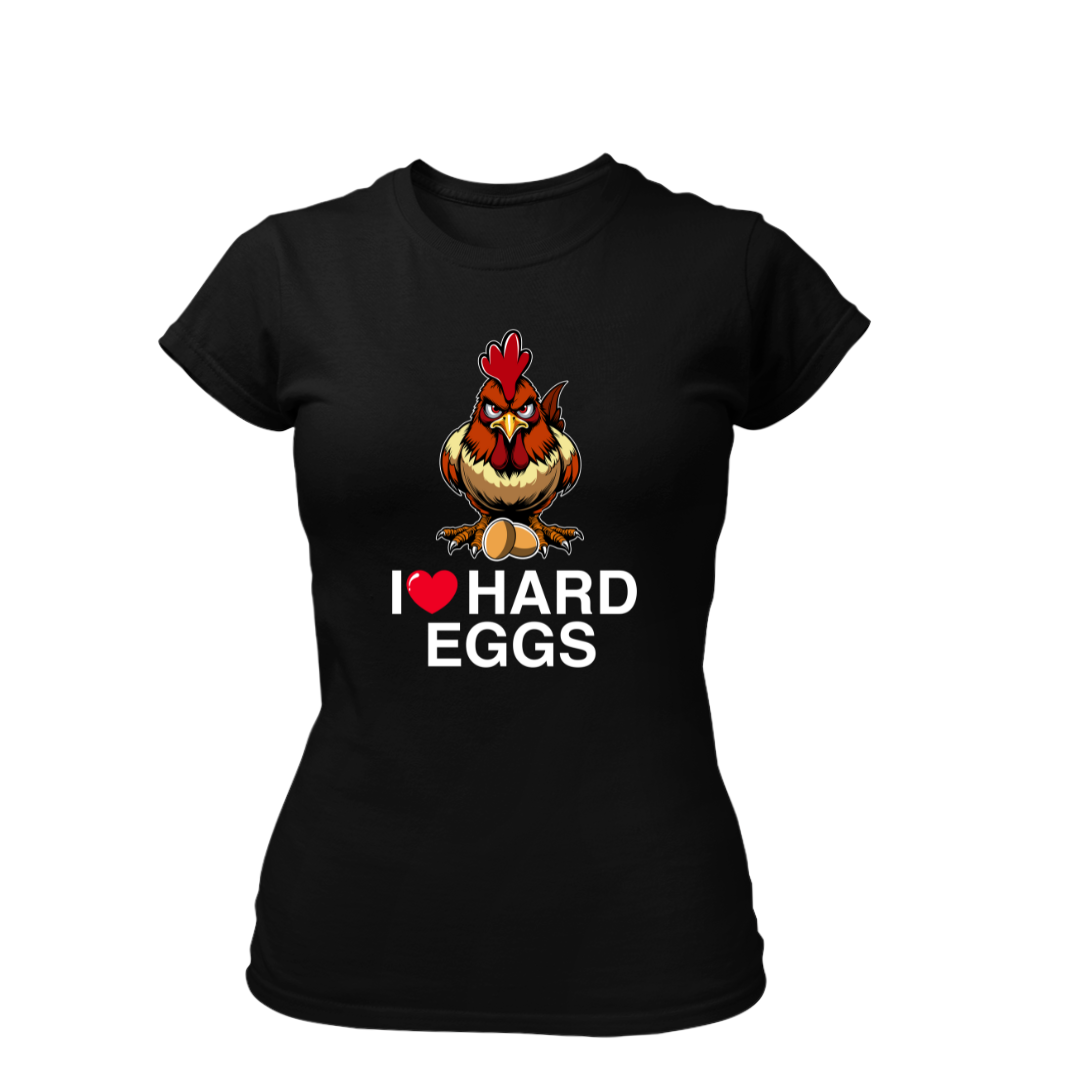 I Love Hard Eggs | Premium T Shirt Frauen