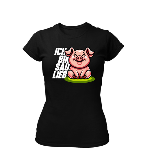 Ich bin Sau Lieb | Premium T Shirt Frauen