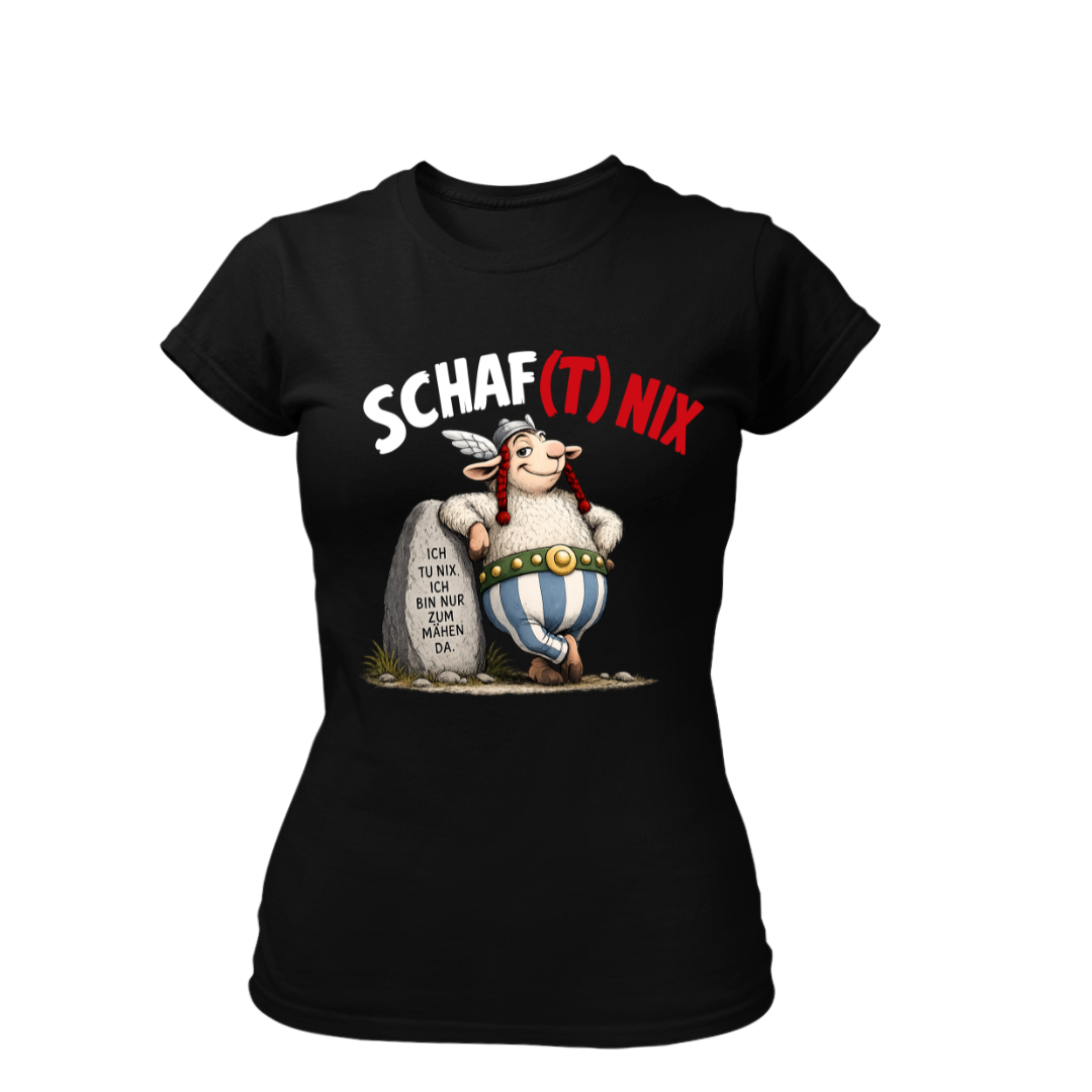 Schafft Nix Comic | Premium T Shirt Frauen
