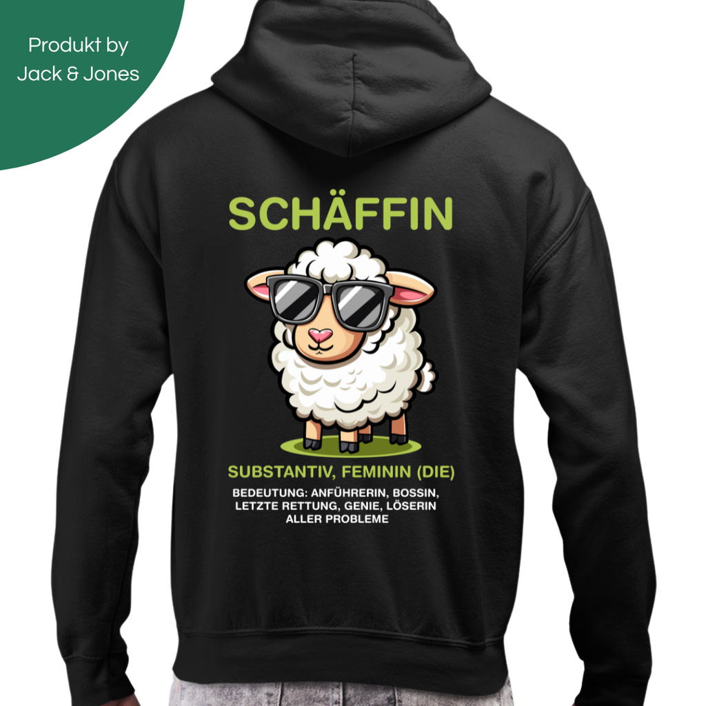 Schäffin Bedeutung Rückseite | Premium Zip Hoodie