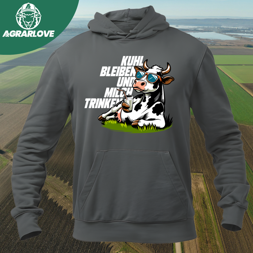 Kuhl bleiben und Milch trinken | Premium Hoodie