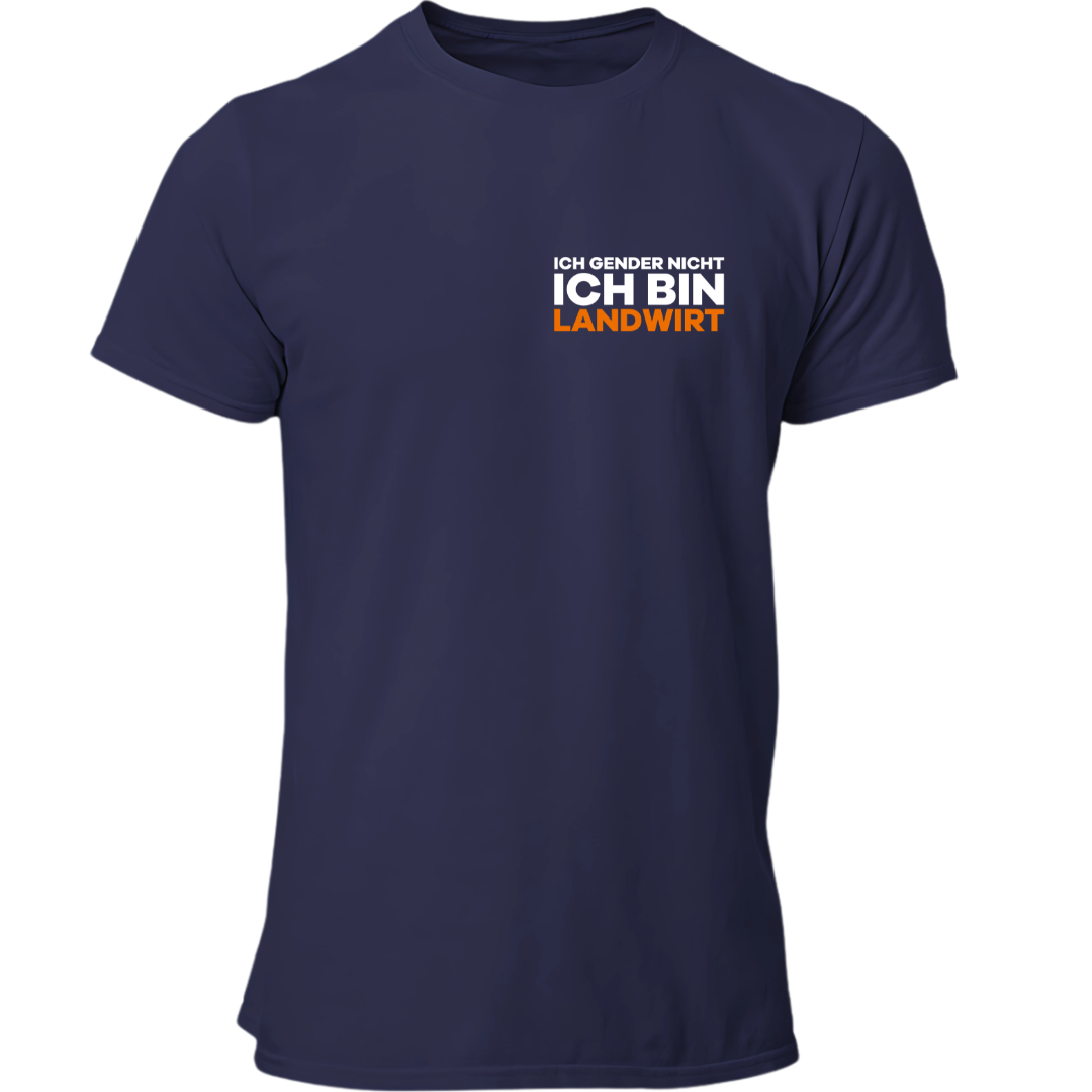Ich Gender nicht Ich bin Landwirt Brustdruck | Premium T Shirt