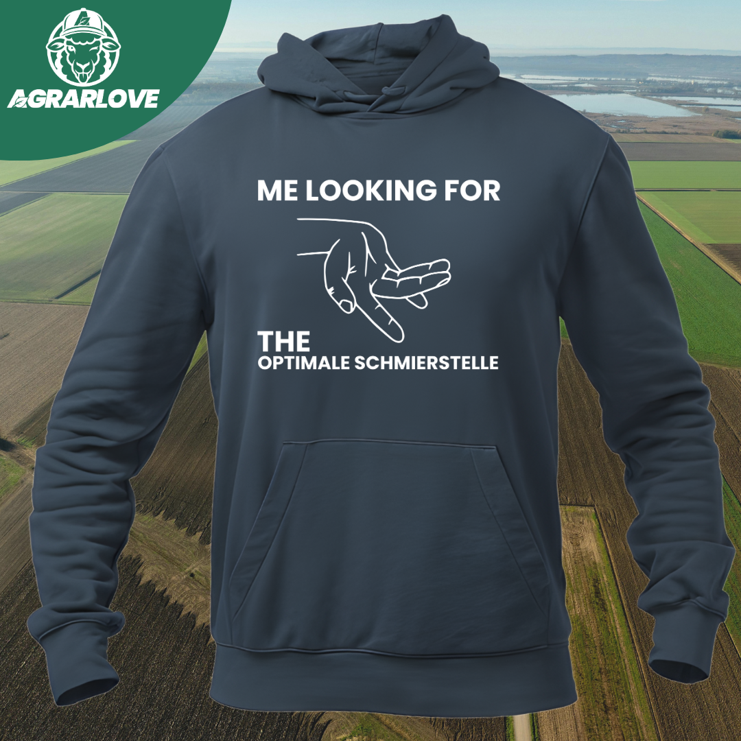 Looking for the Optimale Schmierstelle | Premium Hoodie