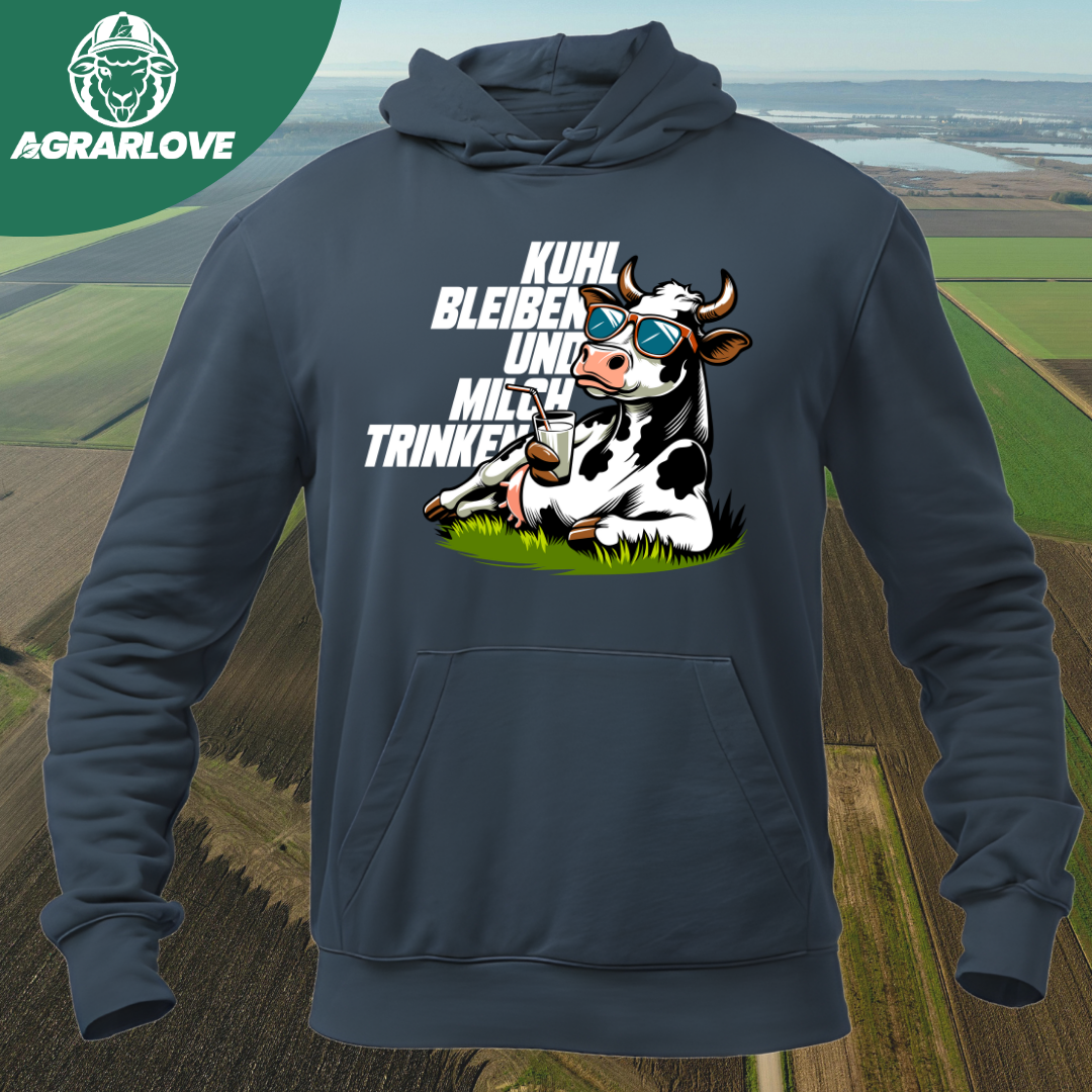 Kuhl bleiben und Milch trinken | Premium Hoodie