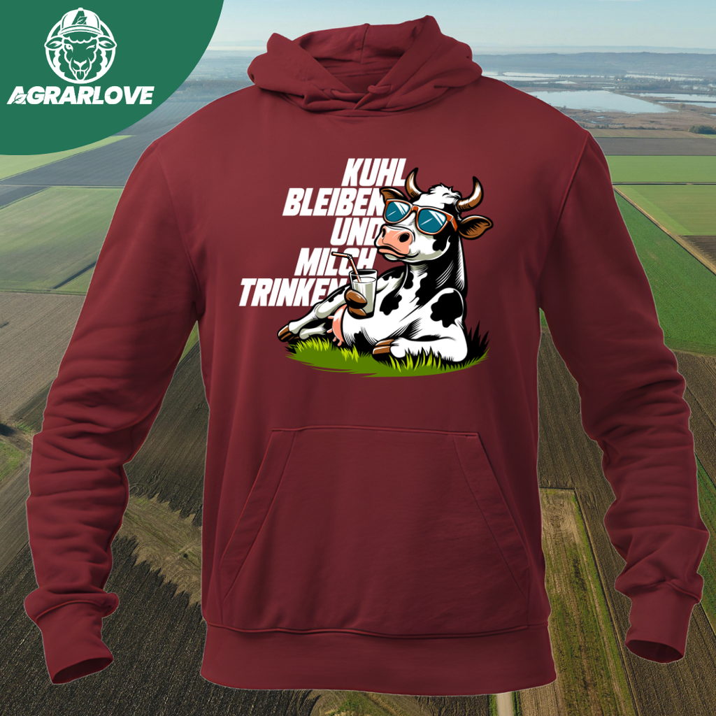 Kuhl bleiben und Milch trinken | Premium Hoodie