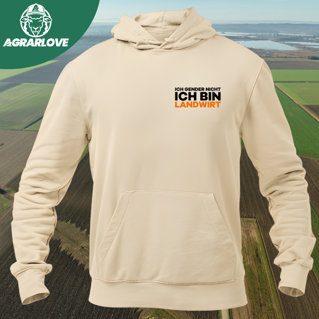 Ich Gender nicht Ich bin Landwirt Brustdruck | Premium Hoodie