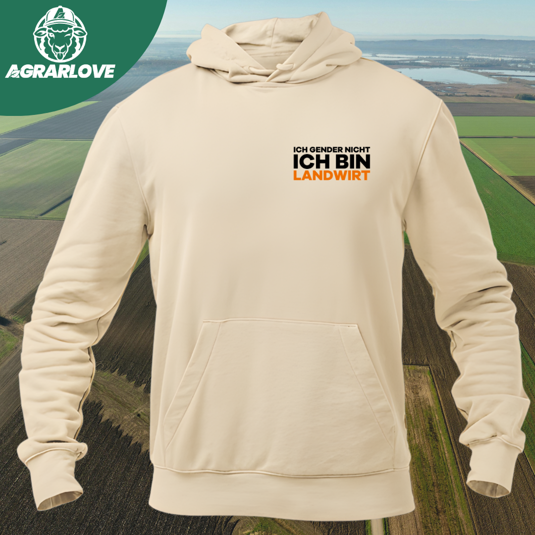 Ich Gender nicht Ich bin Landwirt Brustdruck | Premium Hoodie