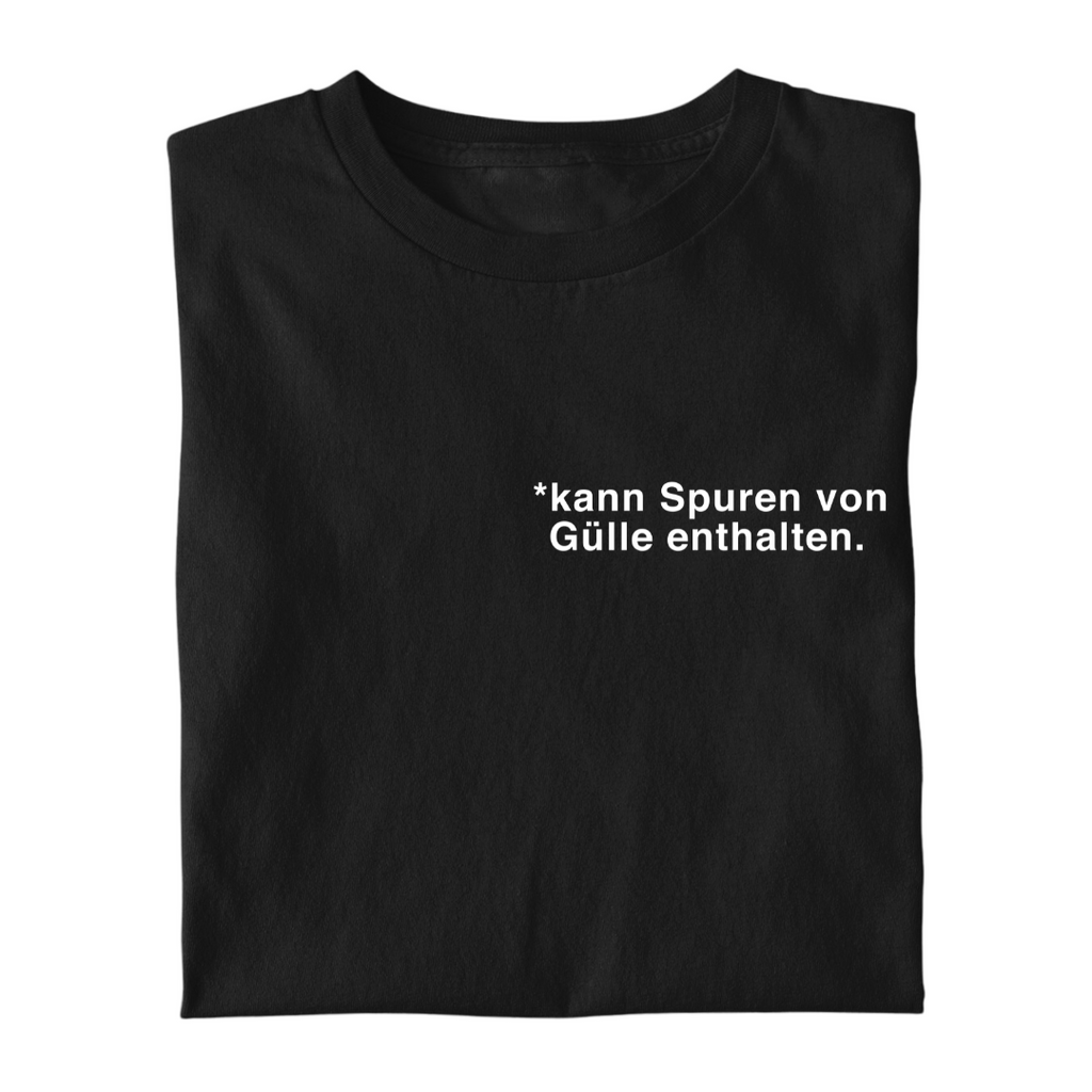 Kann Spuren von Gülle enthalten Brustdruck | Premium T Shirt