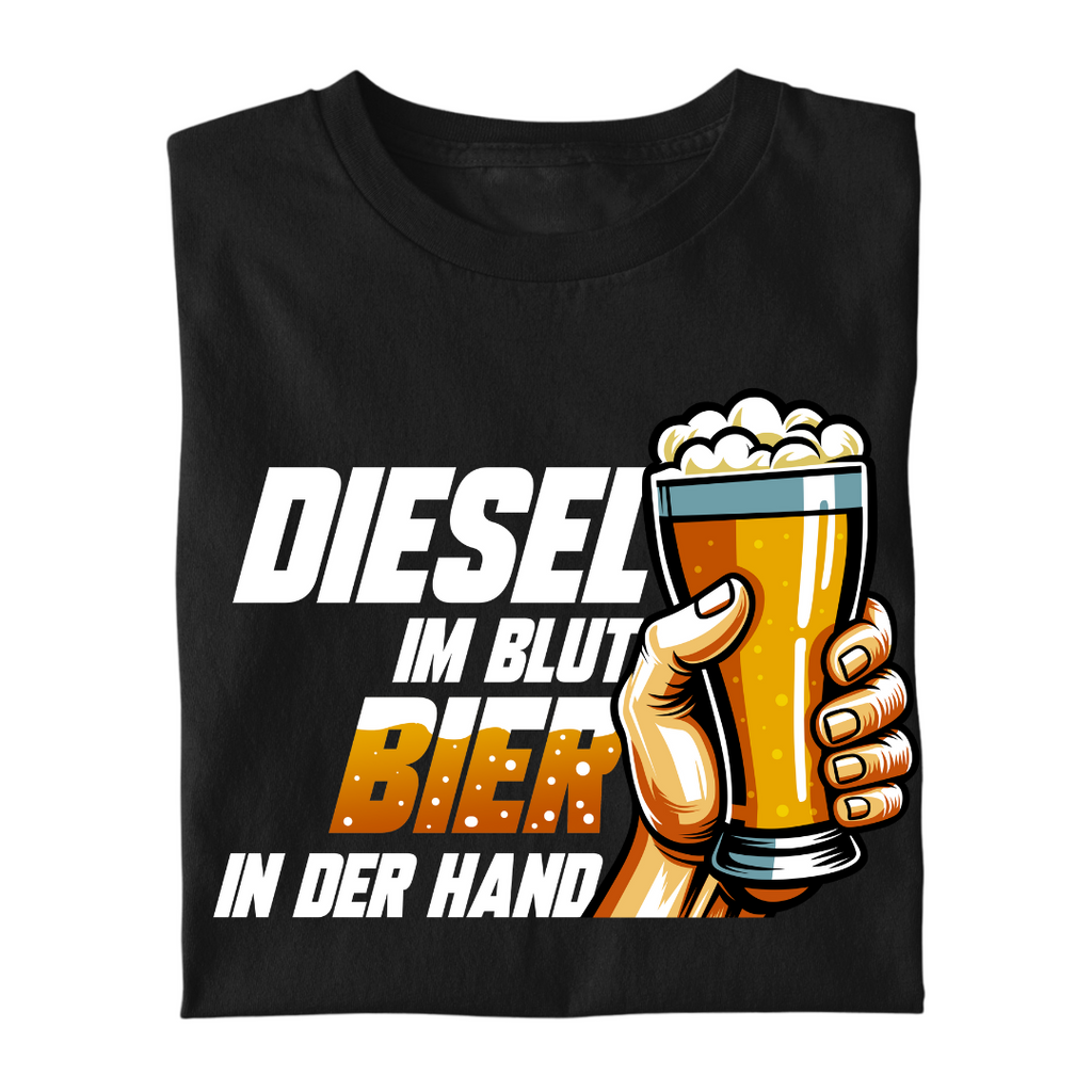 Diesel im Blut Bier in der Hand | Premium T Shirt