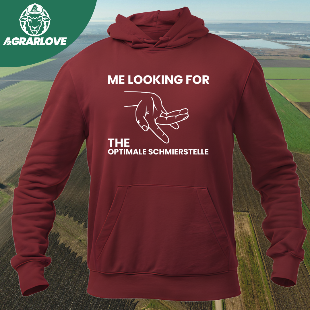 Looking for the Optimale Schmierstelle | Premium Hoodie