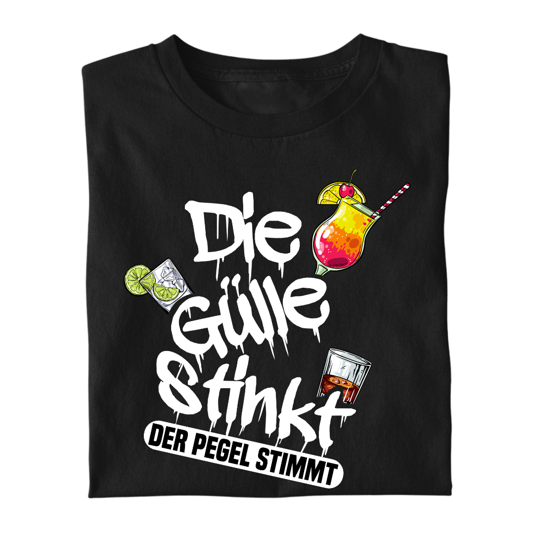 Die Gülle stinkt, der Pegel stimmt | Premium T Shirt