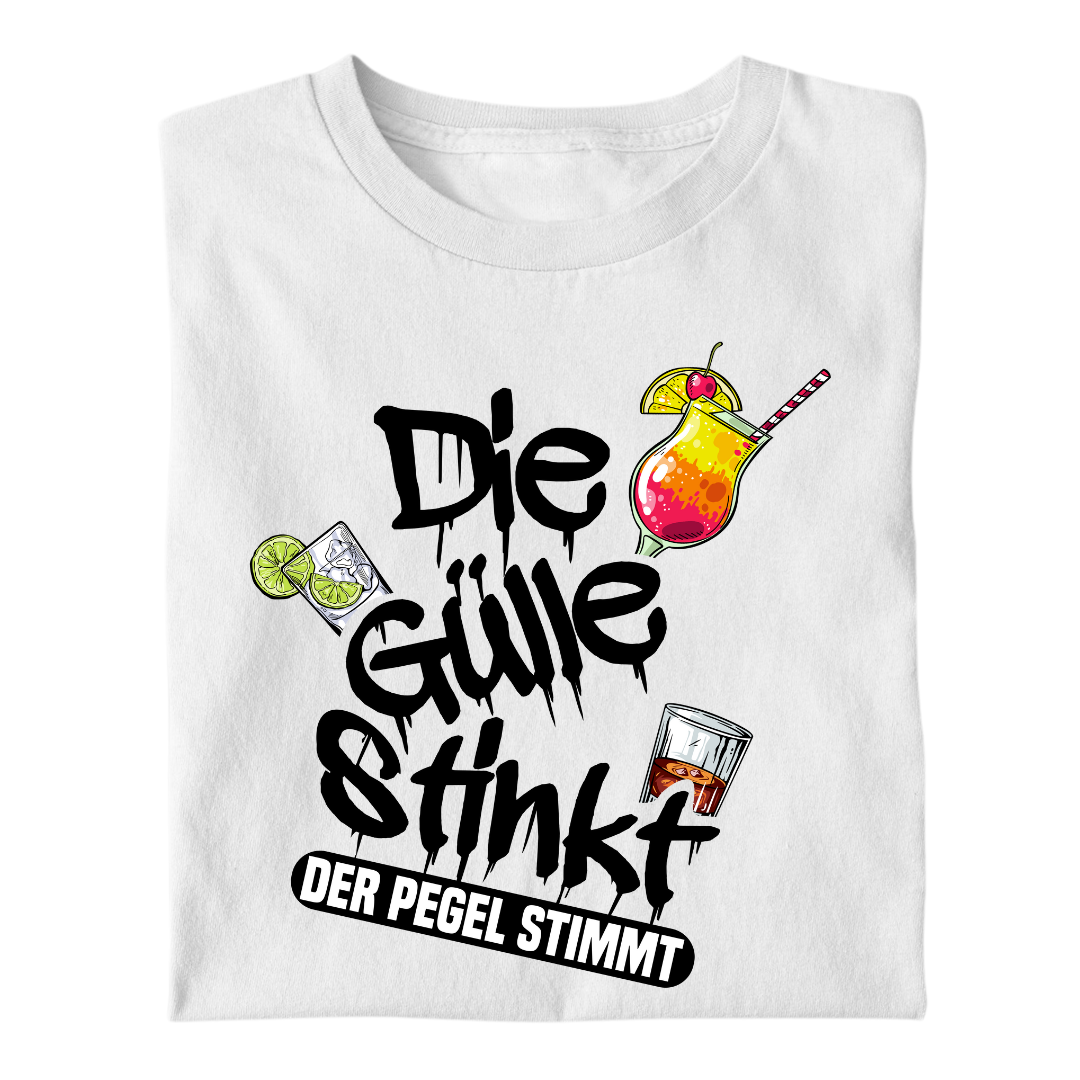 Die Gülle stinkt, der Pegel stimmt | Premium T Shirt