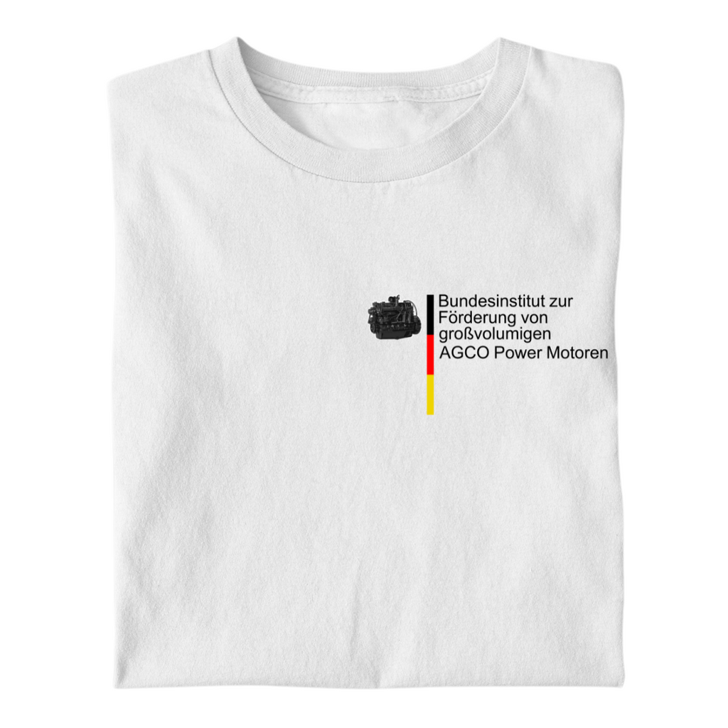 Bundesinstitut für AGCO Power Motoren Brustdruck | Premium T Shirt