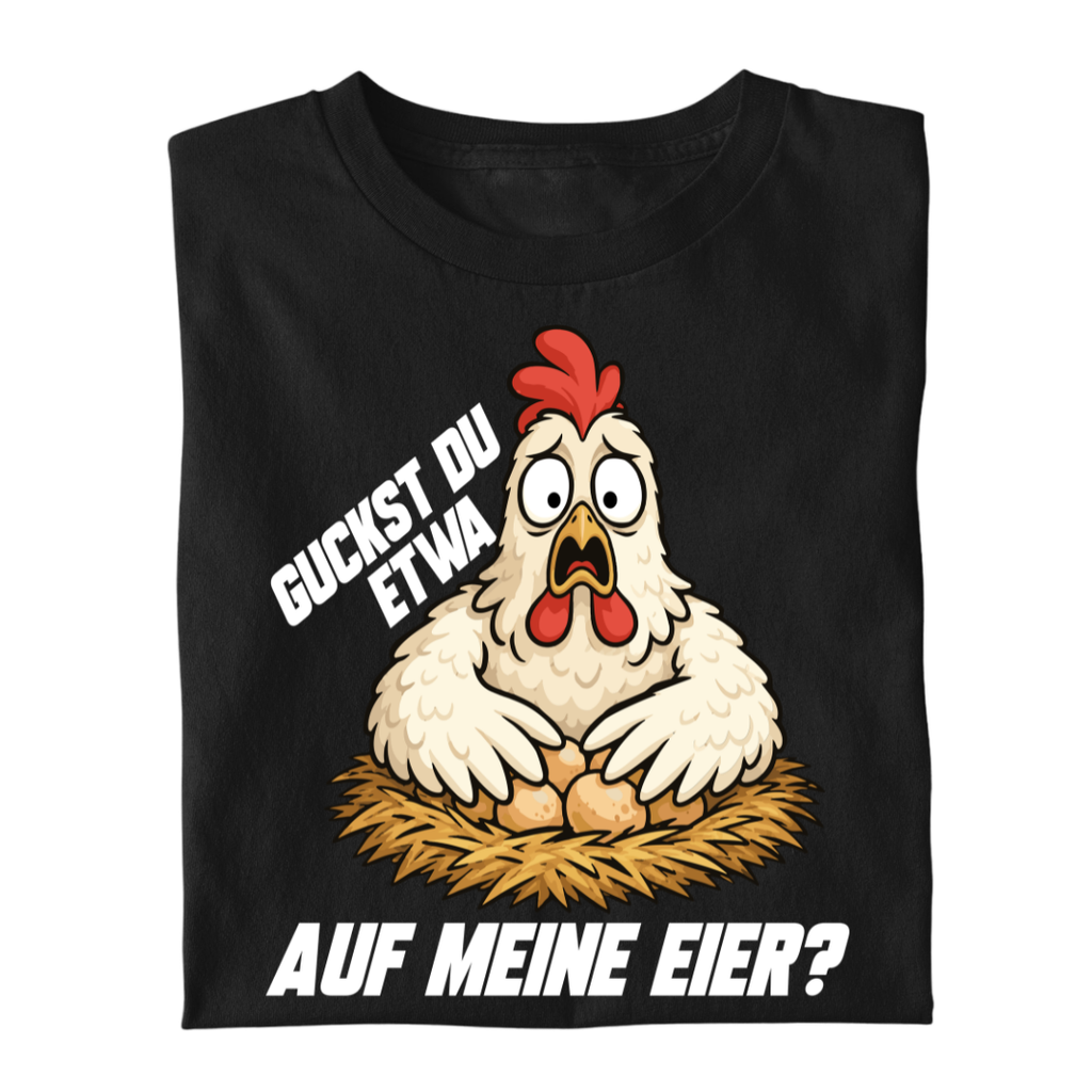 Guckst du auf meine Eier | Premium T Shirt
