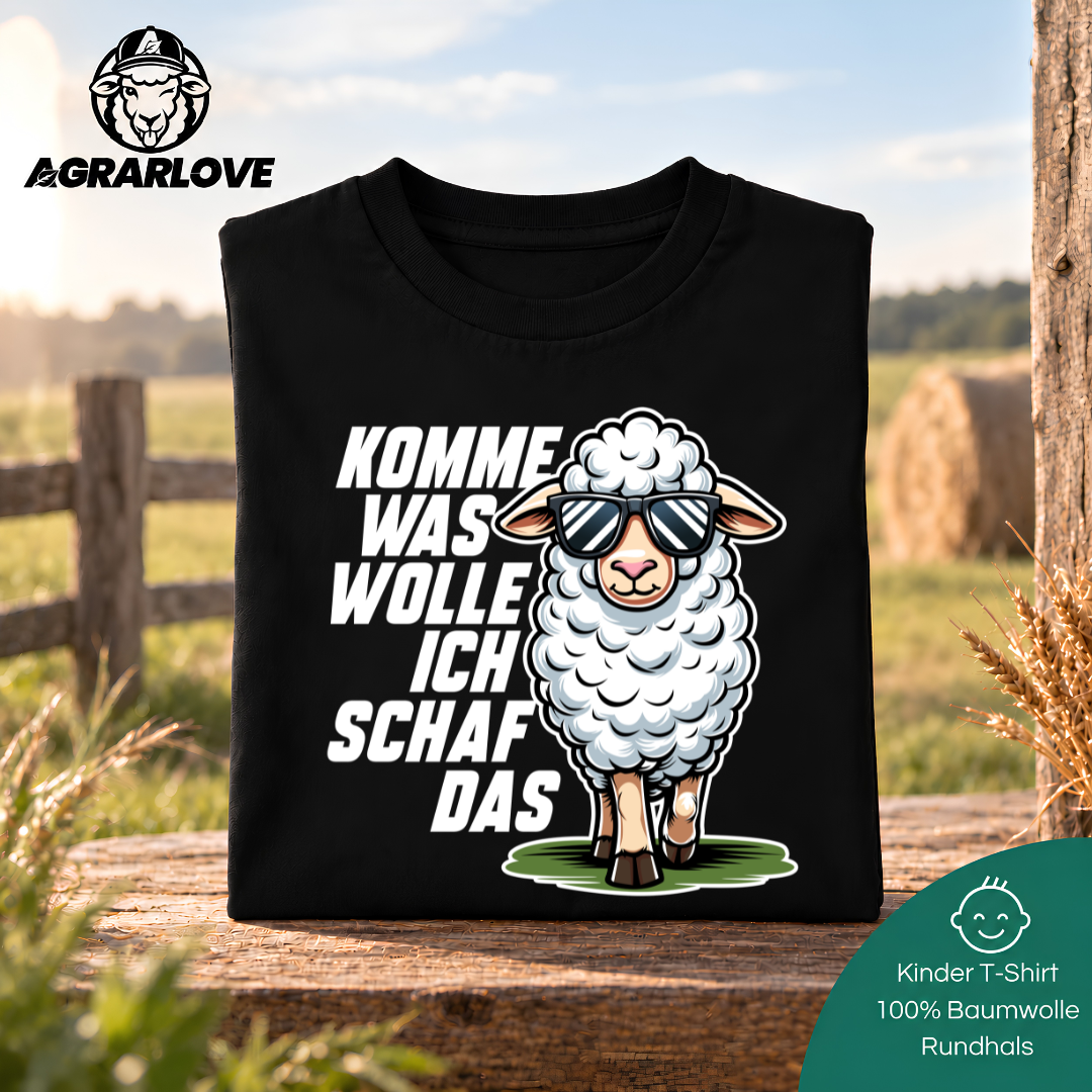 Komme was Wolle ich Schaf das | T Shirt Kinder