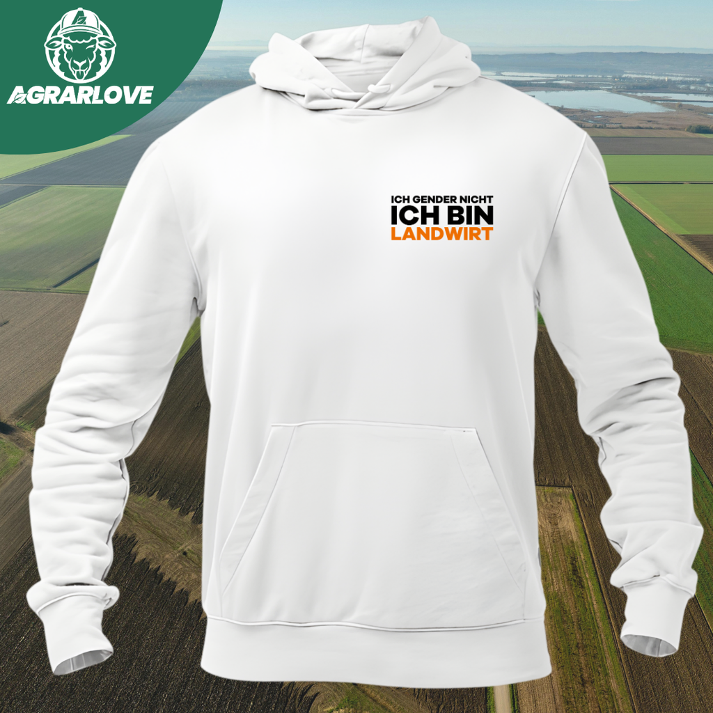 Ich Gender nicht Ich bin Landwirt Brustdruck | Premium Hoodie