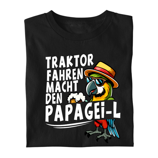 *NEU* Traktor fahren macht den Papagei-L Premium - T-Shirt