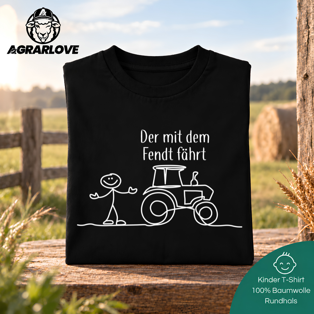 Der mit dem Fendt fährt | T Shirt Kinder