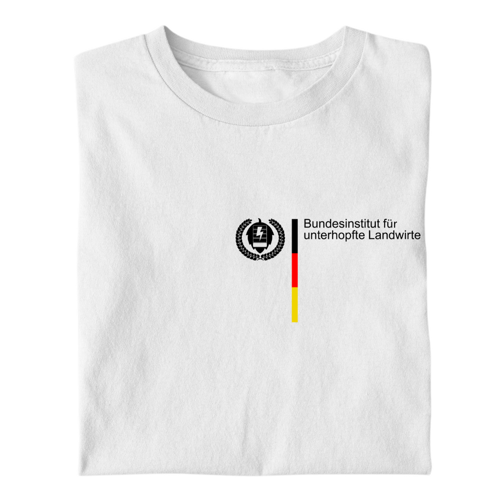 Bundesinstitut für Unterhopfte Landwirte Brustdruck | Premium T Shirt