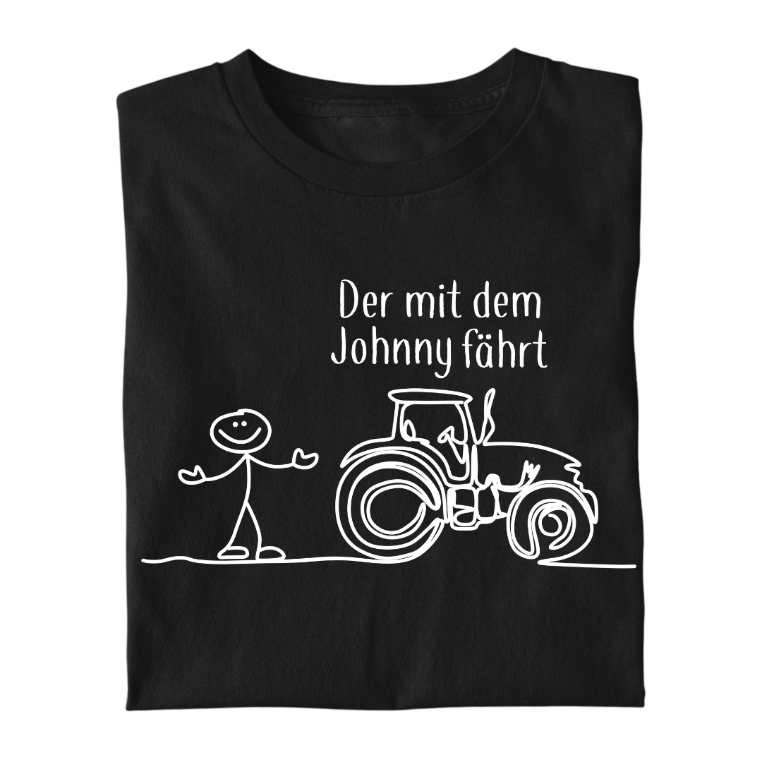 *NEU* Der mit dem Johnny fährt Premium - T-Shirt