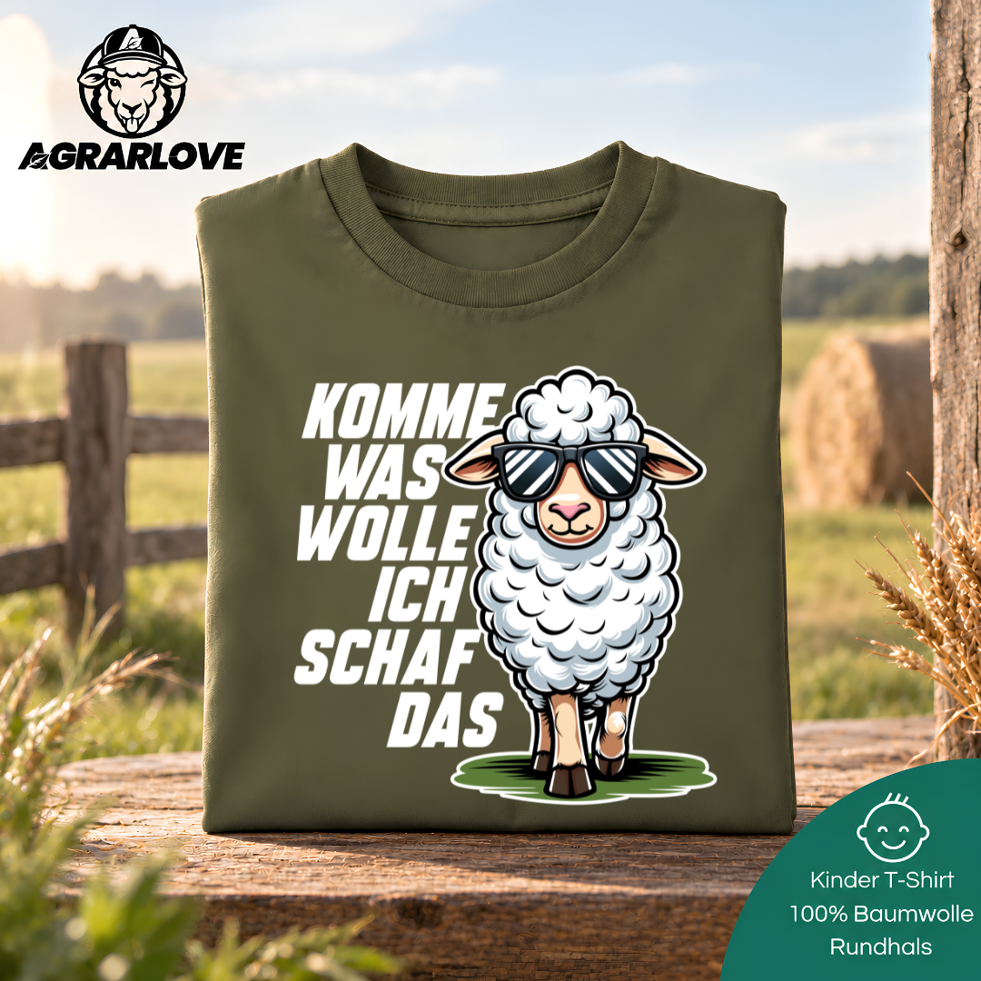 Komme was Wolle ich Schaf das | T Shirt Kinder