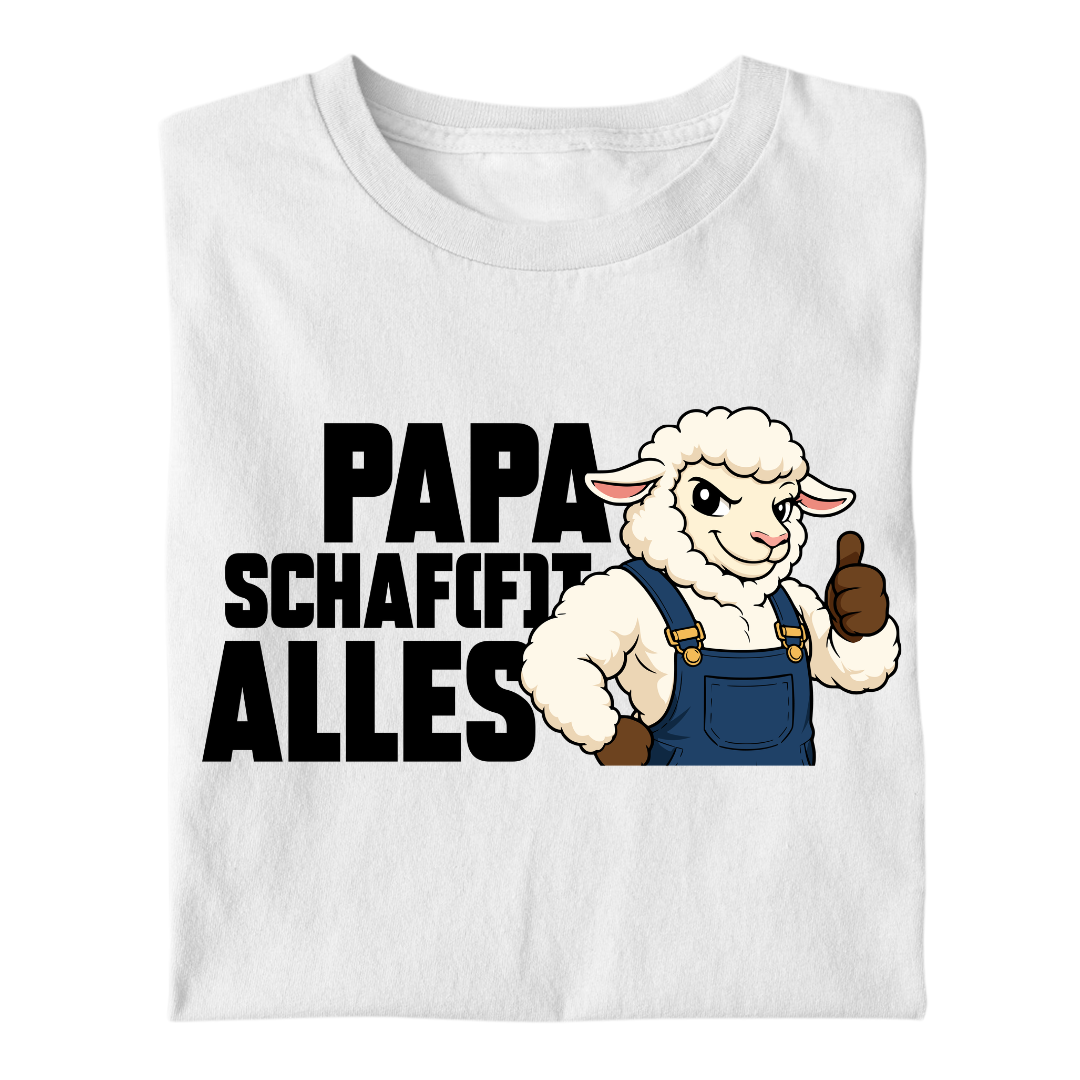 Papa Schafft Alles | Premium T Shirt