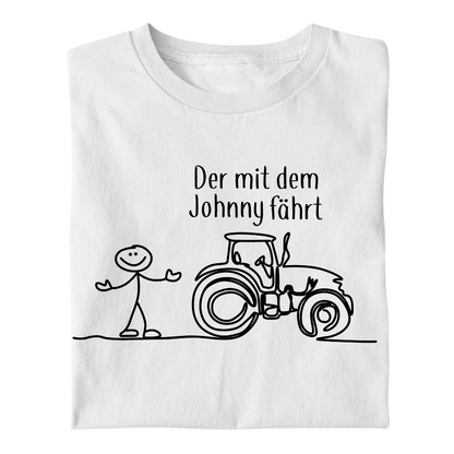 *NEU* Der mit dem Johnny fährt Premium - T-Shirt