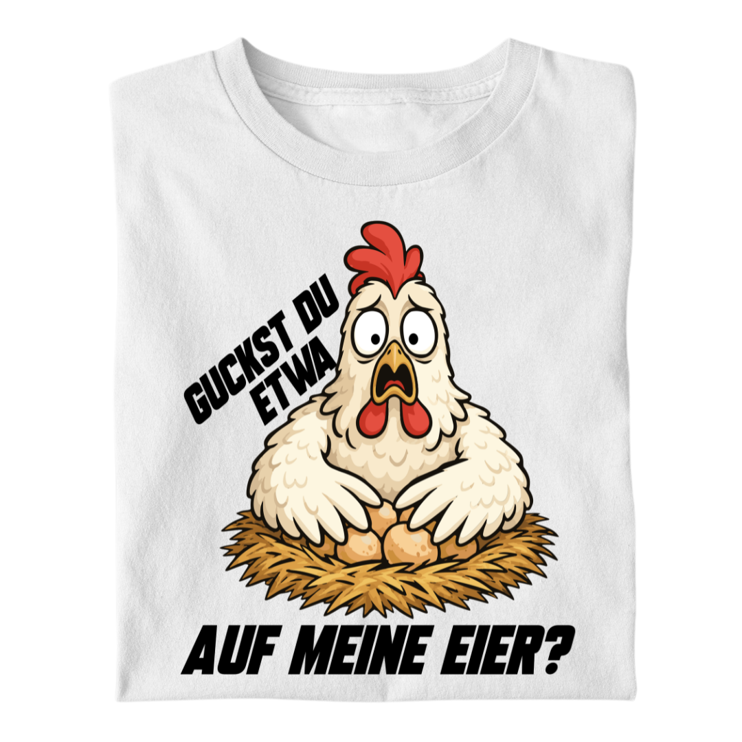 Guckst du auf meine Eier | Premium T Shirt
