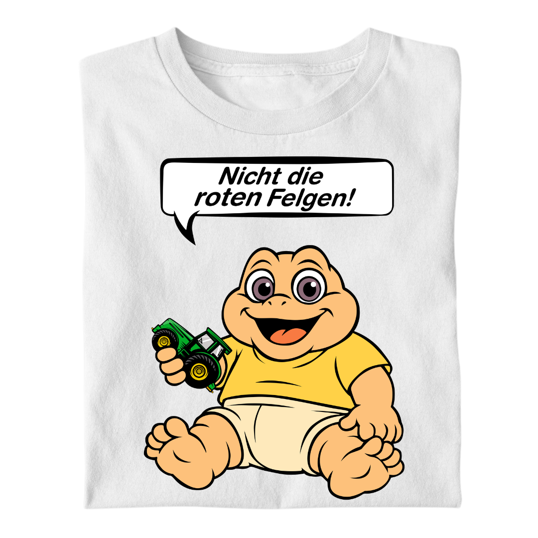 Nicht die Roten Felgen Dinobaby Johnny Edition | Premium T Shirt