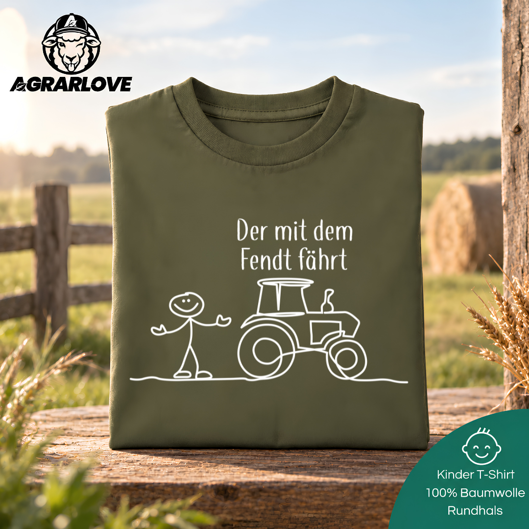 Der mit dem Fendt fährt | T Shirt Kinder