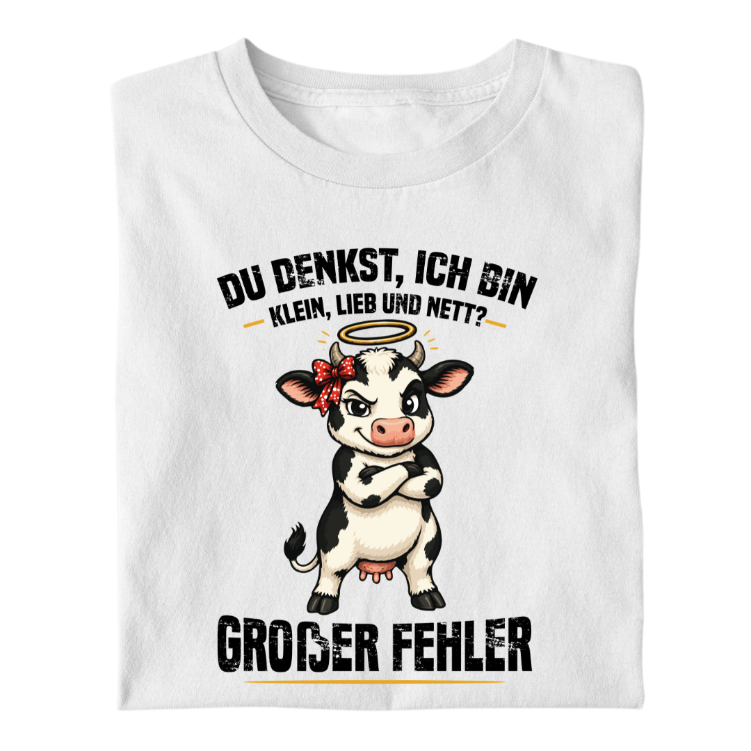 Süße Kuh Großer Fehler | Premium T Shirt