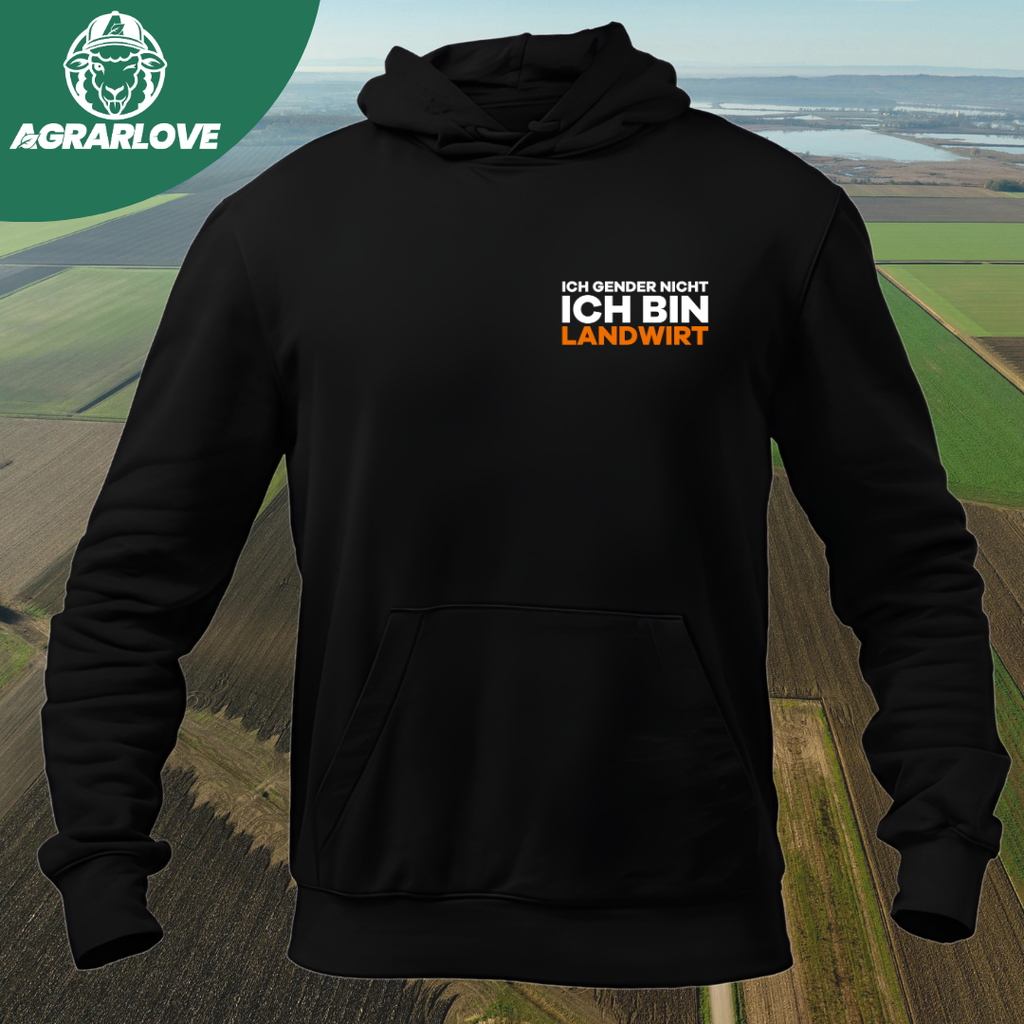 Ich Gender nicht Ich bin Landwirt Brustdruck | Premium Hoodie
