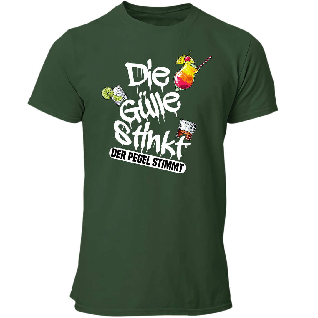 Die Gülle stinkt, der Pegel stimmt | Premium T Shirt