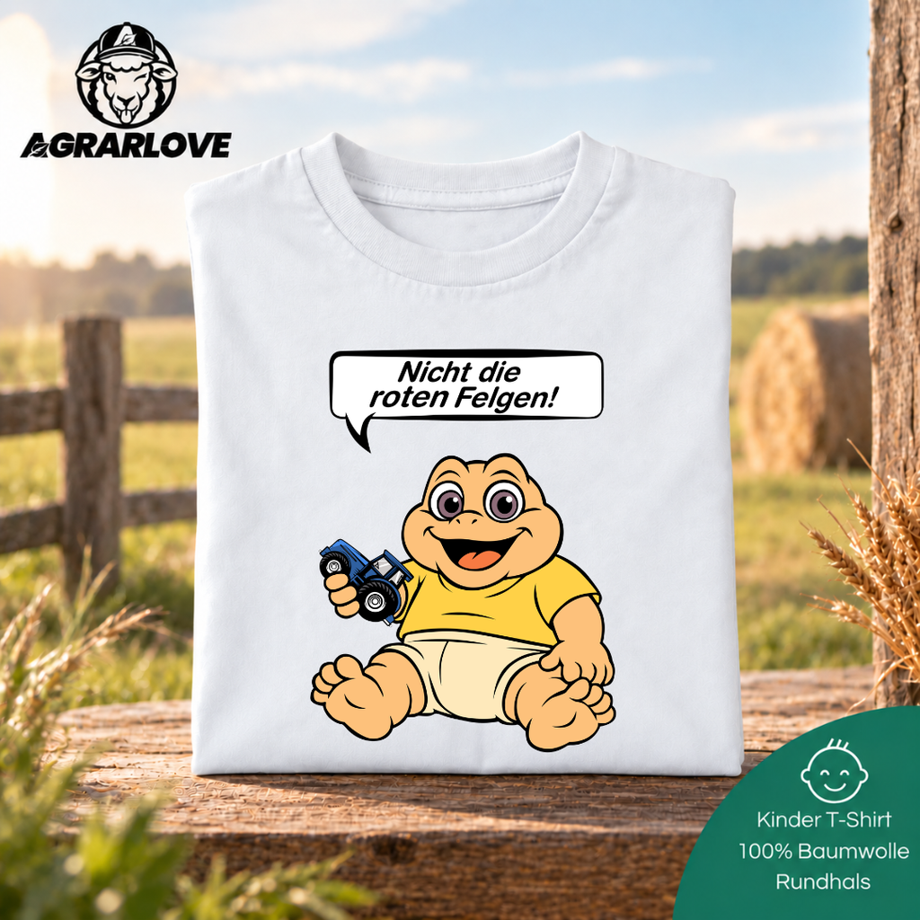 Nicht die Roten Felgen Dinobaby New Holland Edition | T Shirt Kinder