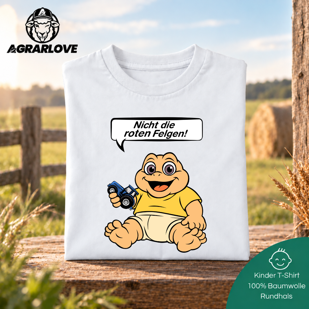 Nicht die Roten Felgen Dinobaby New Holland Edition | T Shirt Kinder